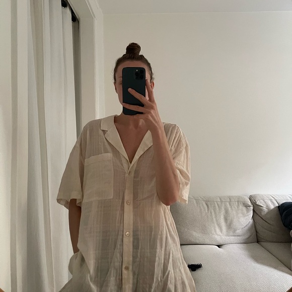 Aritzia Wilfred Atticus Short Sleeve Button-Up - Picture 3 of 8